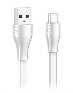 Кабель USB USB Type C плоский 2 1A 2м белый LS552 LD_C3832 Ldnio