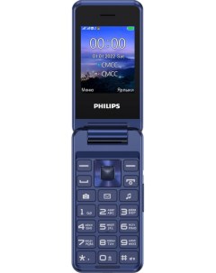 Мобильный телефон CTE2601 2 4 240x320 QVGA BT 1xCam 1 Sim 1000 мА ч micro USB синий CTE2601BU 00 Philips