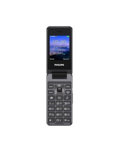 Мобильный телефон E2601 2 4 240x320 QVGA BT 1xCam 2 Sim 1000 мА ч micro USB серый Philips