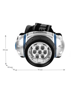 Фонарь налобный LED5310 7F3 7534 19 лм 3 режима Camelion