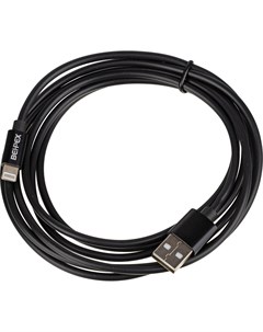 Кабель Lightning 8 pin USB 2 4A 2 м черный 1491101 Behpex