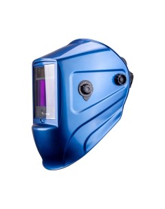 Маска сварщика GEFEST синяя светофильтр хамелеон степень затемнения 4 DIN 13 DIN смотровое окно 100х Foxweld