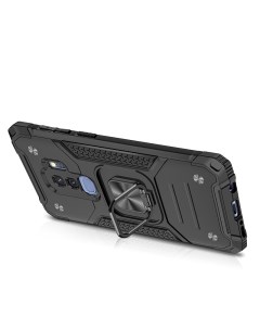 Противоударный чехол Legion Case для Samsung Galaxy S9 Plus черный Black panther