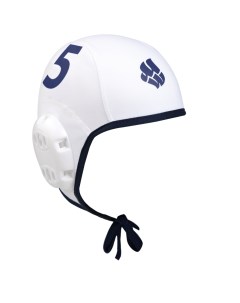 Шапочка для водного поло Waterpolo Caps 05 white blue Mad wave