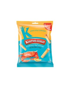 Сухарики со вкусом краба 40 г 15шт Кириешки