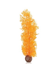 Искусственное растение для аквариума Оранжевый морской веер средний пластик 30см Biorb