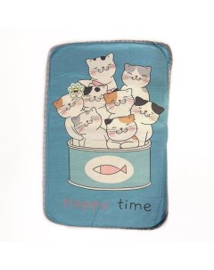 Лежак для животных Котики Happy time 68x45 см Nobrand