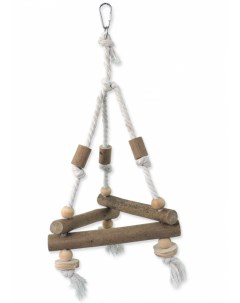 Игрушка для птиц Треугольник деревянный с веревкой 37 см Epic pet