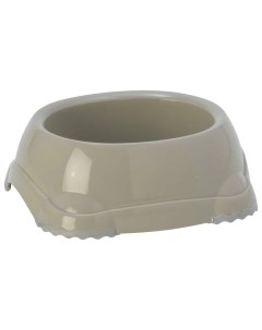 Миска для собак Smarty Bowl нескользящая пластиковая светло серая 2 2 л Moderna