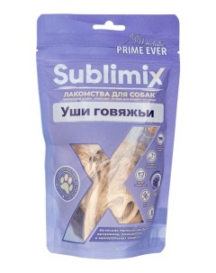 Лакомство для собак Уши говяжьи 50 г Sublimix