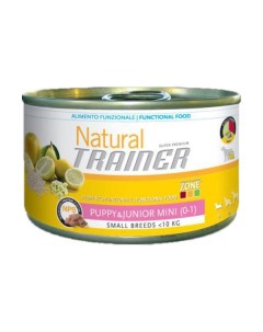 Консервы для щенков TRAINER Natural Puppy Junior для мелких пород индейка 150г Natural trainer