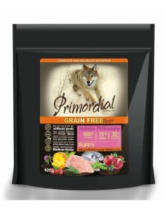 Сухой корм для щенков Grain Free Puppy курица рыба 0 4кг Primordial