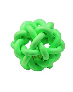 Игрушка резиновая для кошек Молекула зеленая 4 см Пижон