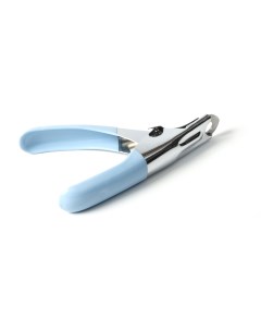 Когтерез гильотина с прорезиненной ручкой отверстие 7 мм голубой Пижон