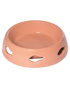 Одинарная миска для кошек керамика розовый 0 12 л Триол