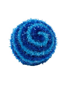Игрушка для кошек шар погремушка блестящий сине голубой 5 см Пижон