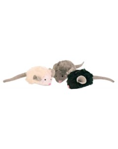 Мягкая игрушка для кошек Squeaky Mice плюш в ассортименте 6 см Trixie
