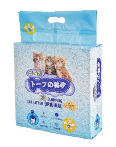 Наполнитель туалетов для кошек на основе тофу 2шт по 6 л Hakase arekkusu