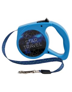 Рулетка для собак Star travel синяя 3 м до 12 кг Пушистое счастье
