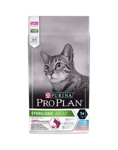 Сухой корм для кошек для стерилизованных треска форель 1 5 кг Pro plan