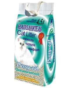 Наполнитель впитывающий океанический 4 5 л Pussy-cat