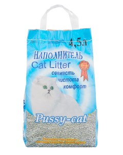 Впитывающий наполнитель цеолитовый 4 5 л Pussy-cat