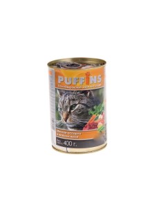 Консервы для кошек Мясное ассорти в желе 415г Puffins