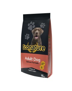 Сухой корм для собак Adult Dog Salmon Formula с лососем 15 кг Econature