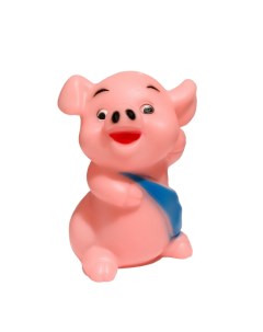 Игрушка пищащая Веселая свинка Обжорка для собак 9 см Пижон