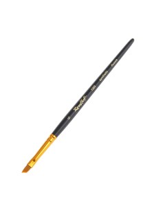 Кисть Серия 1365 синтетика наклонная укороченная вставка ручка матовая короткая 6 Roubloff