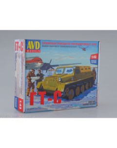 3003KIT Сборная модель Гусеничный транспортер снегоболотоход ГТ С 1954 г Avd models