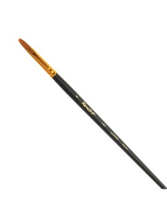 Кисть Серия 1322 из жесткой синтетики 8 плоская длинная ручка Roubloff