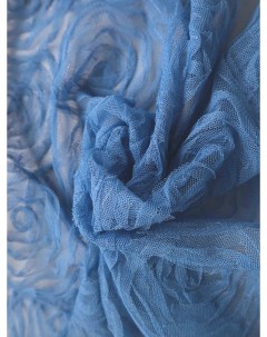 Ткань Сетка Розы Д6 705 отрез 100 135см голубой Ткани, что надо!