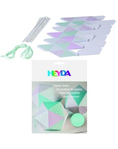 Бумага для декорирования и оригами Heyda Fancy Diamonds зеленый Brunnen