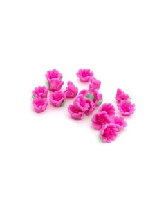 Бусины глиняные 10 мм отверстие 1 мм 20 шт розовый зеленый Magic 4 toys