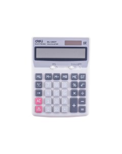 Калькулятор настольный Deli Core E1507 светло серый 12 разр Nobrand