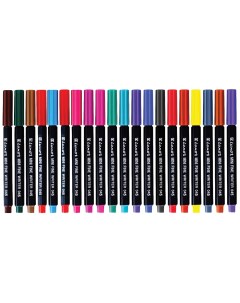Набор капиллярных ручек 20 цветов 0 8 мм Mini Fine Writer 045 пластиковая банка Luxor