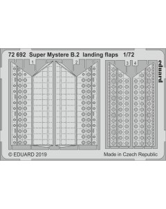 Фототравление 72692 Super Mystere B 2 закрылки 1 72 Эдуард