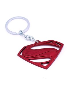 Брелок для ключей Супермен из металла красный размер 6 см х 3 6 см GF MBR 019 Nobrand