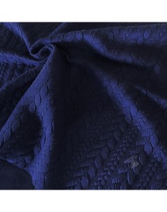 Ткань Трикотаж капитоний Косы Т79 702 отрез 100 150см темно синий Ткани, что надо!
