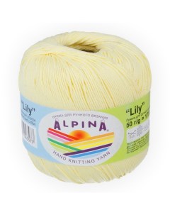 Пряжа Lily 176 бледно желтый Alpina