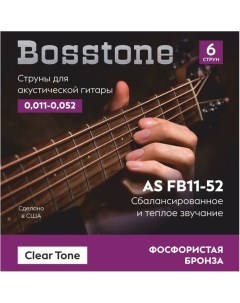 Струны для акустической гитары Clear Tone AS FB11 52 Bosstone