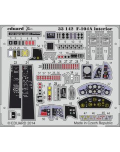 Фототравление 33142 F 104A интерьер S A 1 32 Эдуард