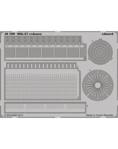 Фототравление 48709 MiG 27 exhaust 1 48 Эдуард