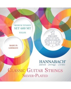 Струны для классической гитары 600MT Silver Plated Green Hannabach