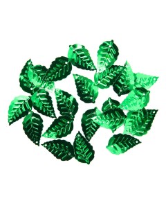 Пайетки листочки 13 25 см 10 г 4 зеленый 10 упак Astra&craft