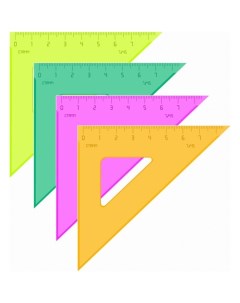 Треугольник пласиковый 45гр 7см Стамм