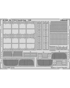 Фототравление 48948 модели He 111H 3 bomb bay 1 48 Эдуард