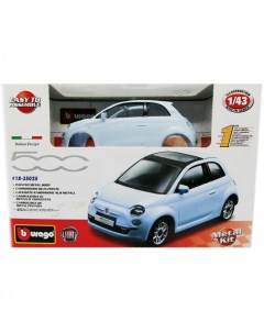 Сборная масштабная металлическая модель автомобиля Fiat 500 New 18 35025 Bburago