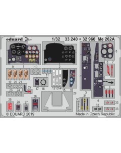Фототравление 33240 Me 262A 1 32 Эдуард